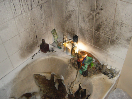 Badezimmerbrand