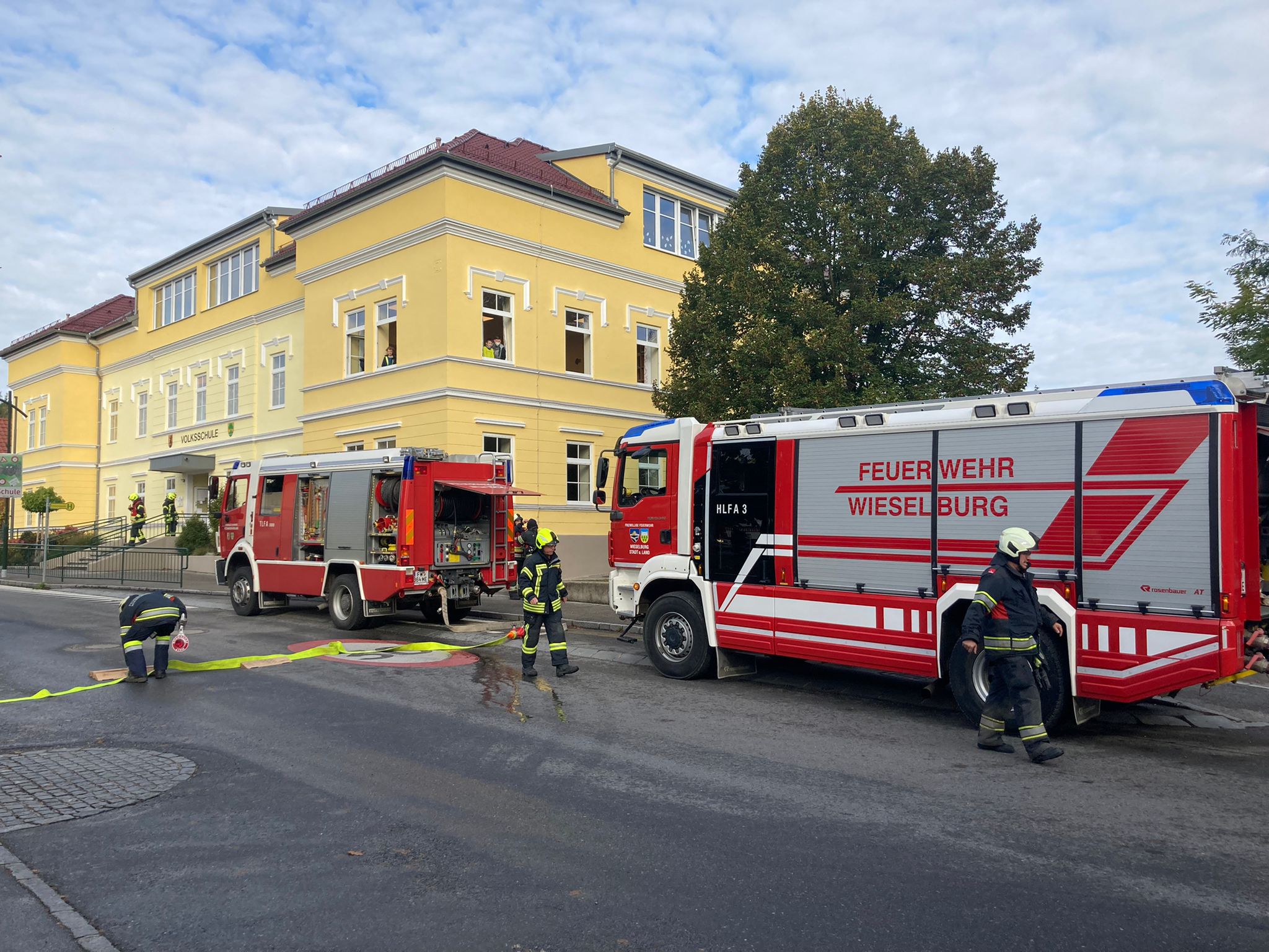 Evakuierungsübung in der Volksschule Petzenkirchen