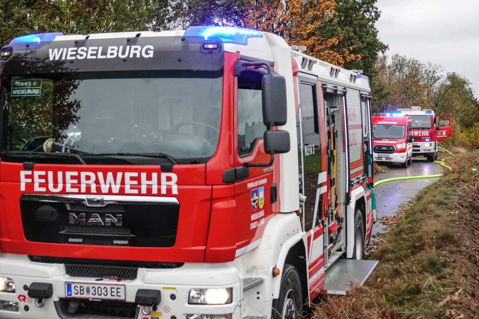 Brandeinsatz in Wieselburg